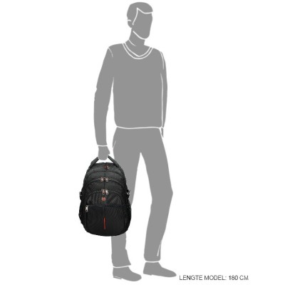 CORNELL 26 litrů 15" černá, batoh Enrico Benetti