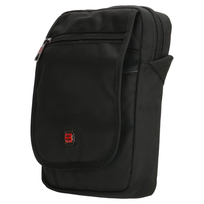 CORNELL FLAP 24x18x6cm black, Enrico Benetti