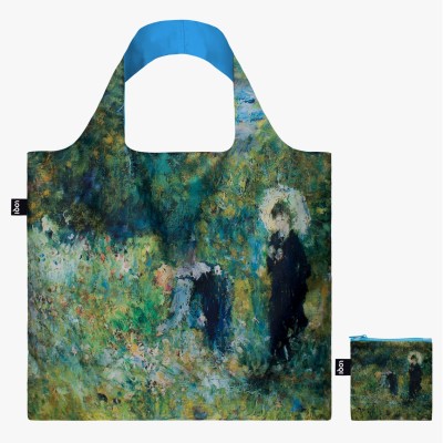 PIERRE AUGUSTE RENOIR Woman with a parasol in a garden Recycled Bag, LOQI Museum Collection