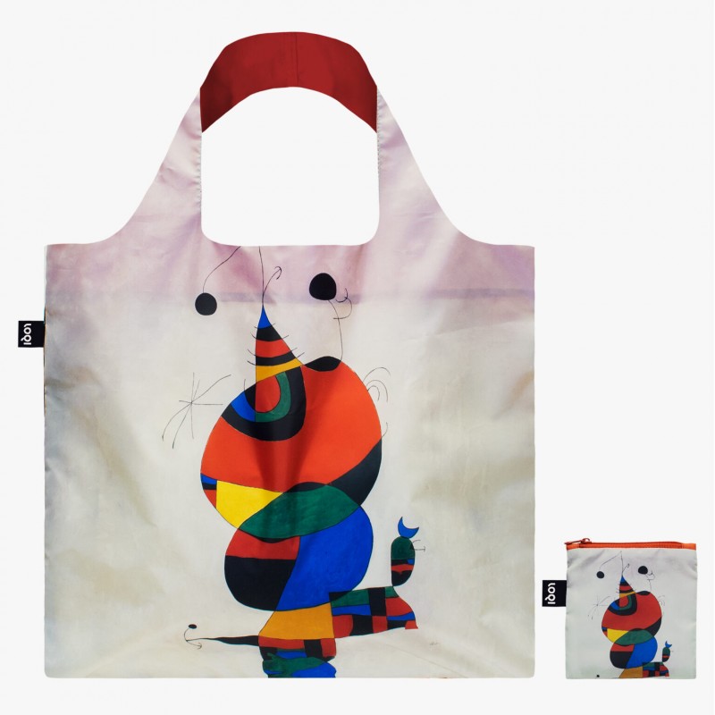 JOAN MIRO Woman, Bird and Star Recycled Bag, LOQI Museum Collection