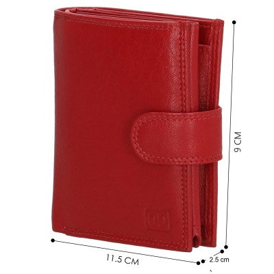 FH serie H1 RED, kožená peňaženka Double-D