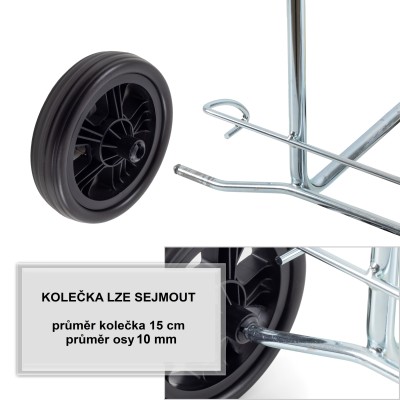 Scala HERA, nákupní taška na kolečkách Andersen - kolečka lze snadno sejmout