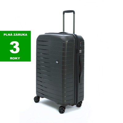 AIRBOX AZ18 68 litrów, 66 cm, BLACK, średniej wielkości walizka Epic