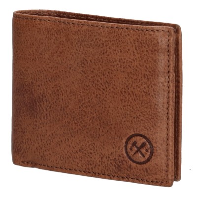 Hide & Stitches Paint Rock COGNAC, kožená peněženka pánská