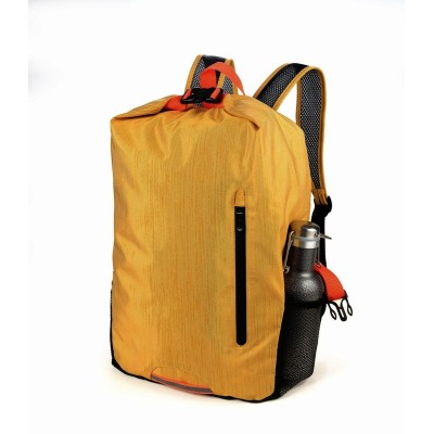 Troika TREK PACK yellow, roll top foldable backpack