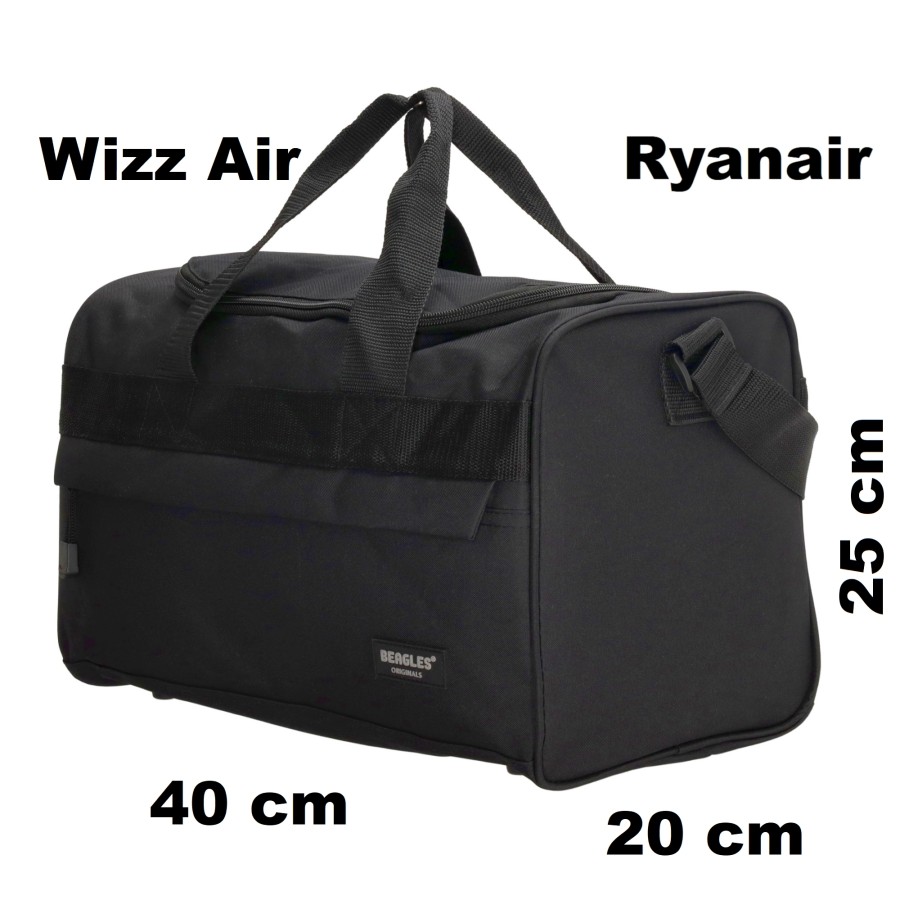Wizz Air Small Cabin Bag 40x25x20cm black BEAGLES ORIGINALS