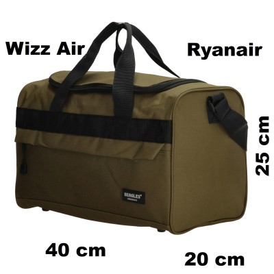 Wizz Air Small Cabin Bag 40x25x20cm olive, torba podróżna BEAGLES ORIGINALS