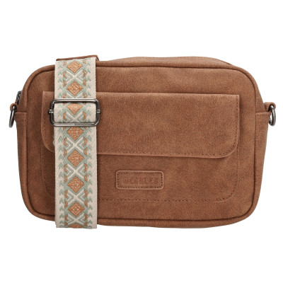 MALAGA 22x14x8.5cm, Brown, shoulder bag Beagles Originals