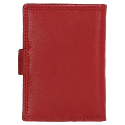 pouzdro na platební karty, červená kůže, FH serie Double-d