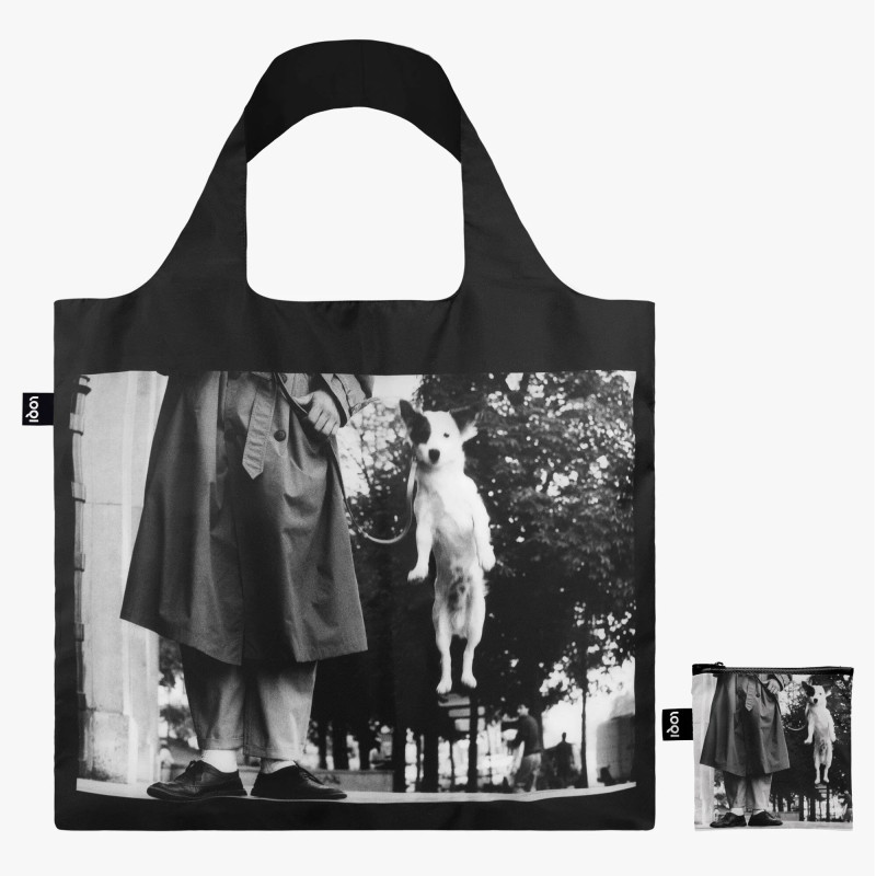 Elliott Erwitt: Dog Jumping LOQI Recycled Bag