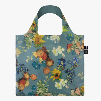 Vincent van Gogh: Flower Pattern Blue LOQI Recycled Bag, Museum Collection