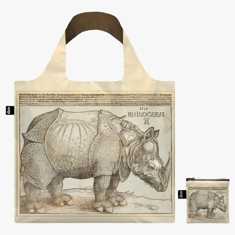 Albrecht Dürer: Rhinocerus LOQI Recycled Bag, Museum Collection