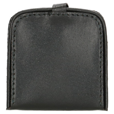 kožená peněženka na mince a bankovky 8.5x9cm BLACK