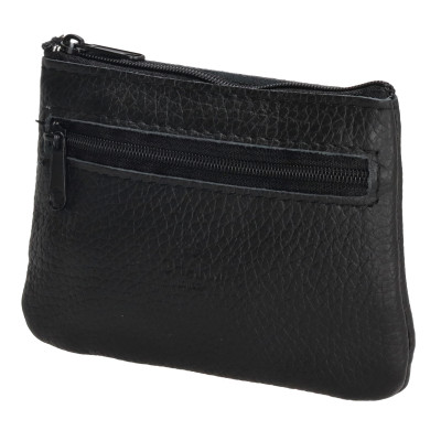 klíčenka 13.5x9cm BLACK, kůže, Charm London