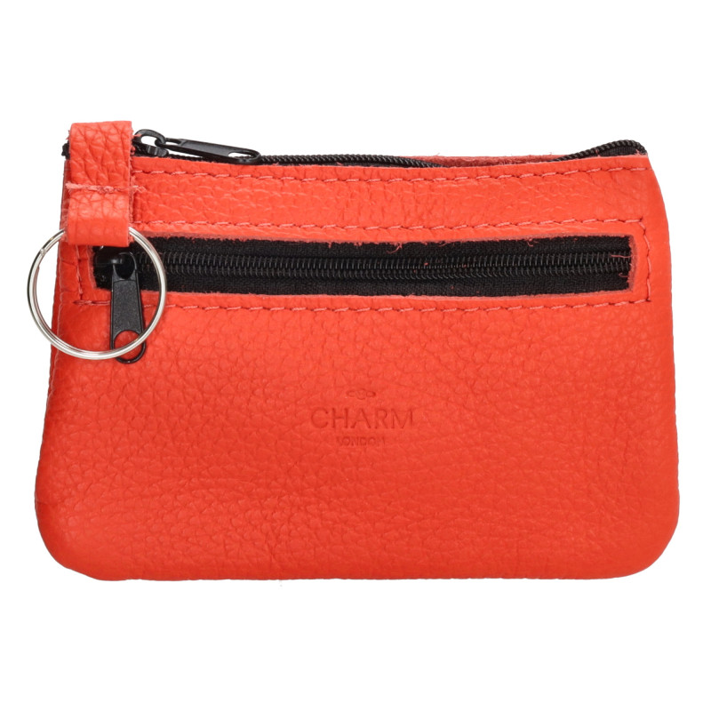 klíčenka 13.5x9cm RED, kůže, Charm London