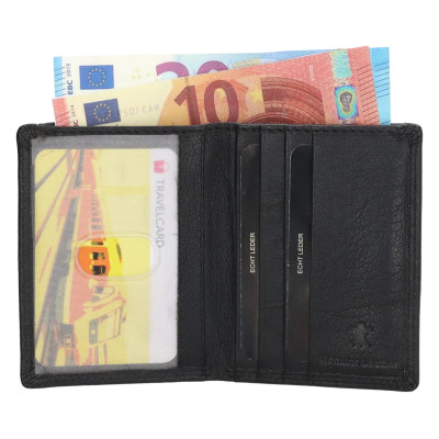 peněženka 10x8x2cm, černá kůže
