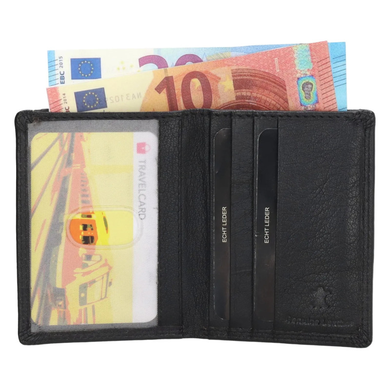 peněženka 10x8x2cm, černá kůže