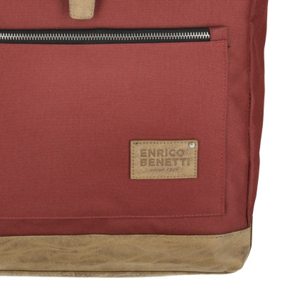 Enrico Benetti batoh SANTIAGO M 15.6" burgundy 16 litrů