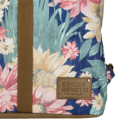 SANTIAGO S 14" navy flower Batoh Enrico Benetti