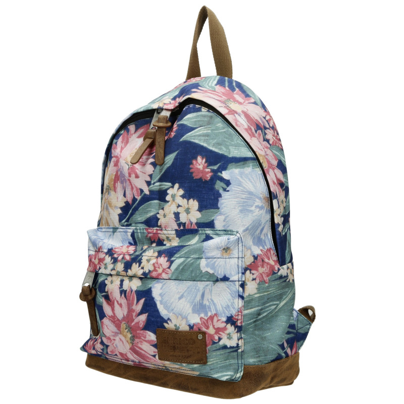 SANTIAGO S 8 litrů, navy flower, batoh Enrico Benetti