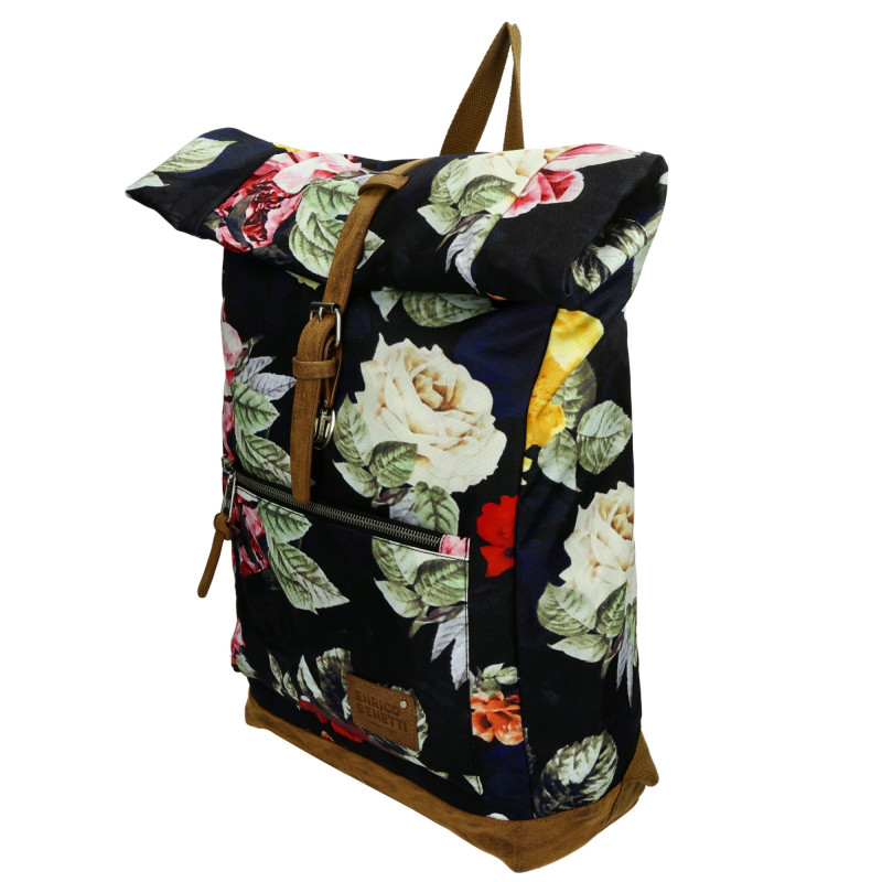 SANTIAGO M 15.6" multi roses, batoh Enrico Benetti
