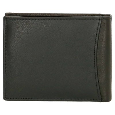 kožená peněženka 12x9.5cm, černá