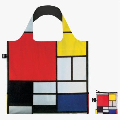 Piet Mondrian: Composition with Red, Yellow, Blue and Black, LOQI Recycled Bag