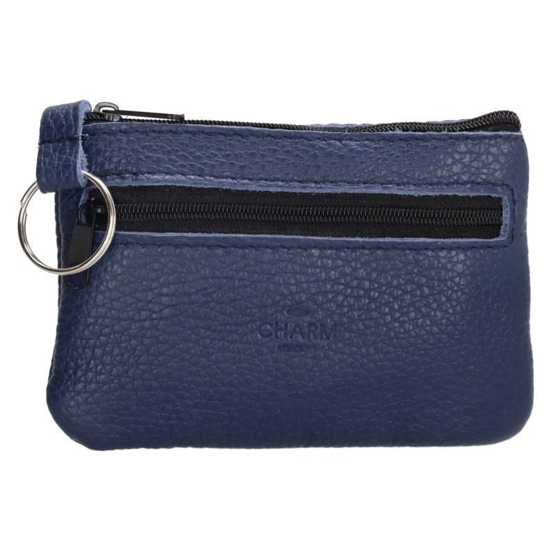 klíčenka 13.5x9cm NAVY, kůže, Charm London