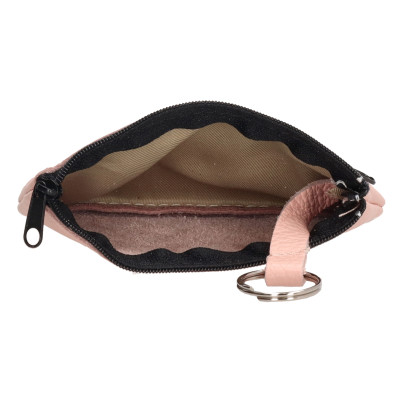 klíčenka 13.5x9cm PINK, kůže, Charm London