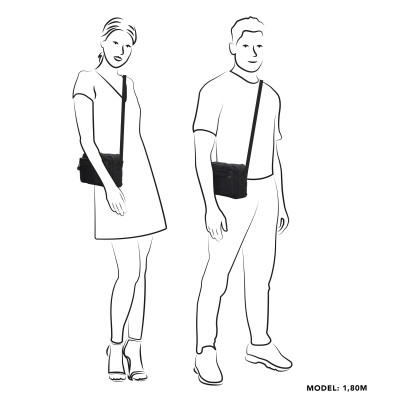 VILHENA 23x17x9cm, BLACK, kabelka Beagles Originals