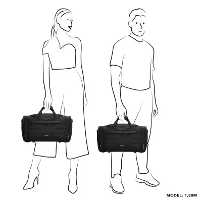 cestovní taška 41 litrů, 30x55x25cm, OLIVE, Beagles Originals