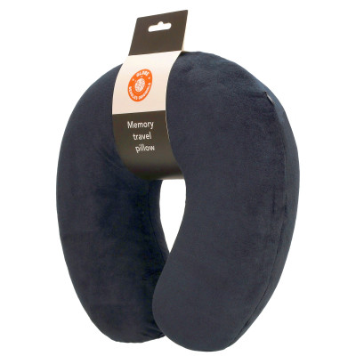 Polštářek na krk PAMEŤOVÁ PĚNA, BLACK, Beagles Originals