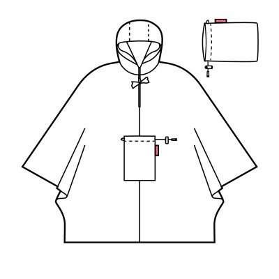 reisenthel Mini Maxi PONCHO dots white