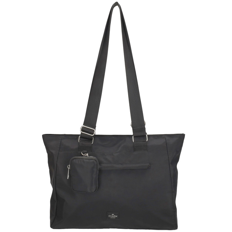 ODEON shopper 44x30x10cm Black, kabelka Charm London