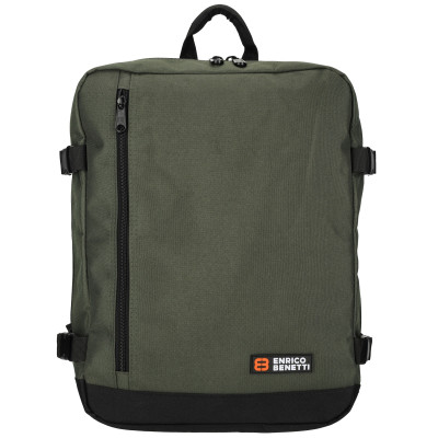 AMSTERDAM 40x30x20 cm, OLIVE, kabinový batoh Enrico Benetti