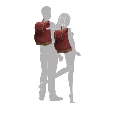 Enrico Benetti batoh SANTIAGO L Burgundy, 23 litrů