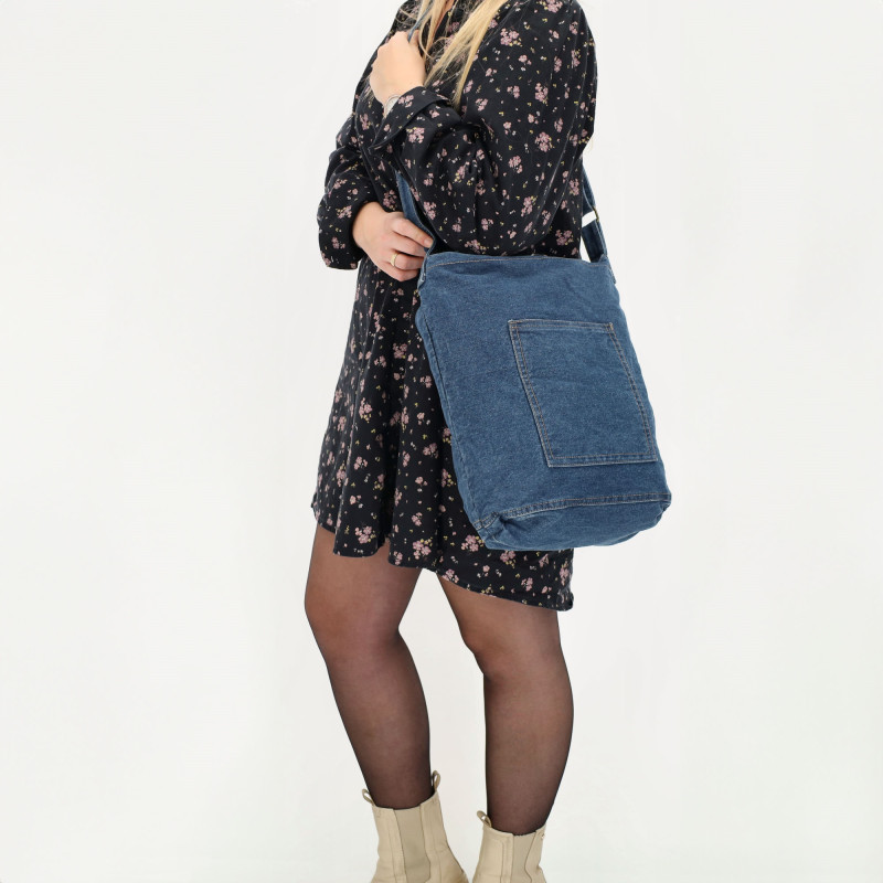 TEJEDA 35x35x13cm JEANSBLUE, taška přes rameno