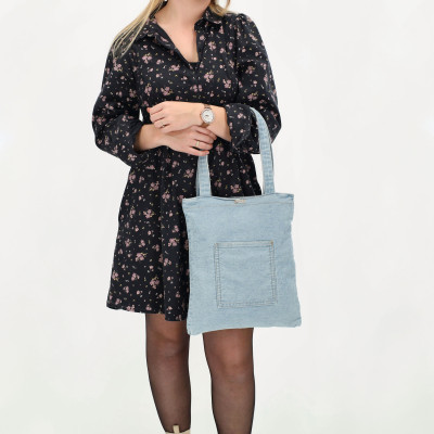 TEJEDA 32x36x1cm LIGHTBLUE, taška přes rameno