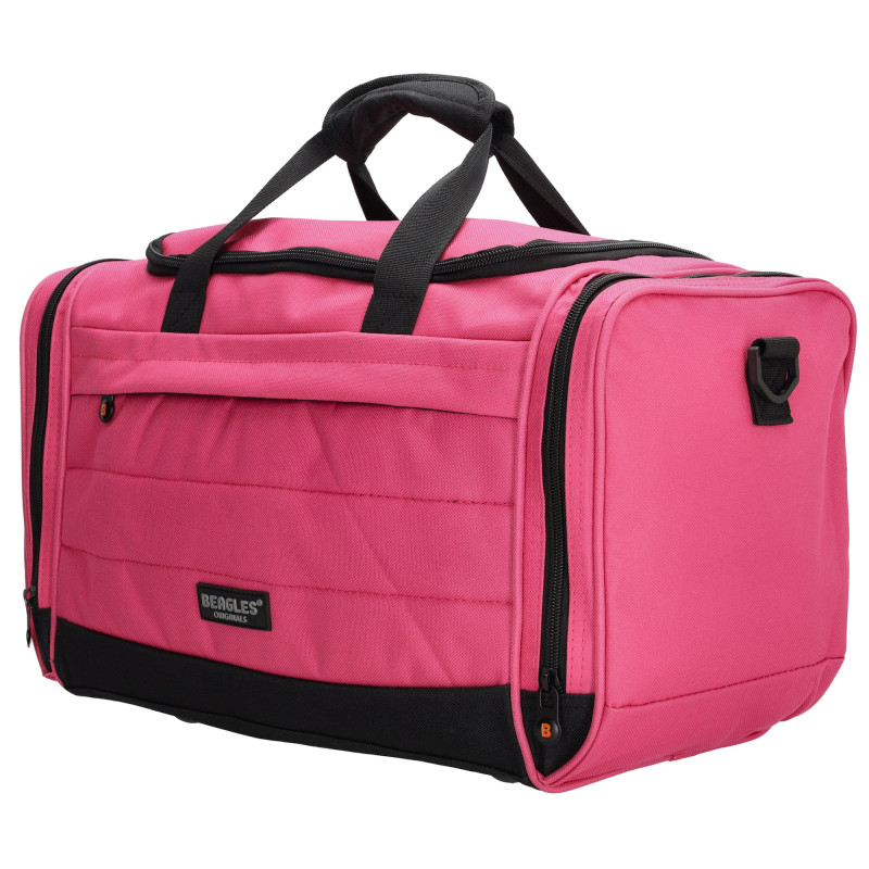 cestovní taška 22 litrů, 20x43x26cm, FUCHSIA, Beagles Originals