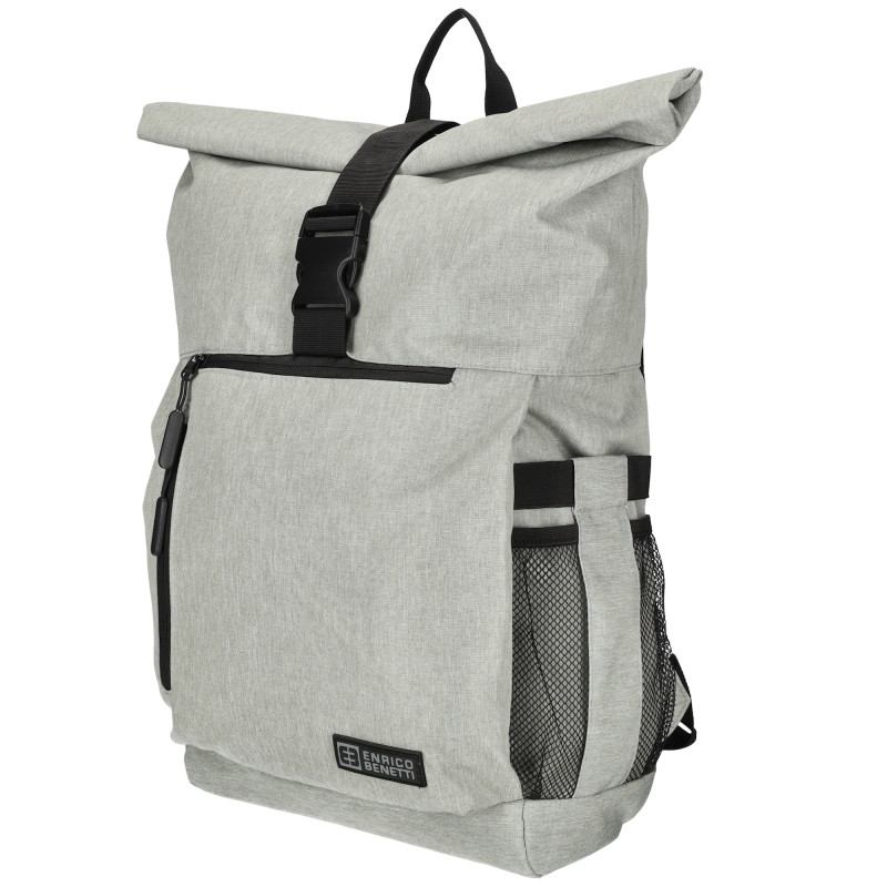 NEWCASTLE roll 45x35x15 cm, LIGHT GREY, batoh Enrico Benetti