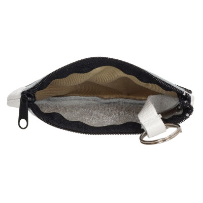 klíčenka 13.5x9cm WHITE, kůže, Charm London