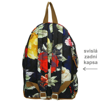 SANTIAGO S 19 litrů, multi roses, batoh Enrico Benetti