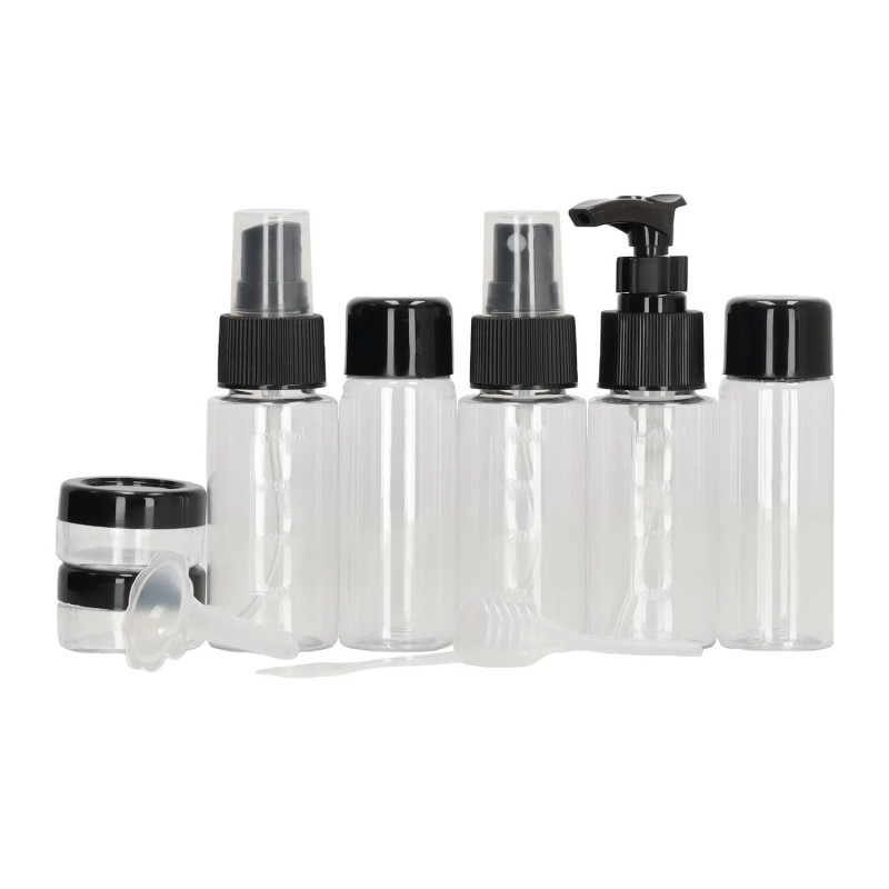 cestovní lahvičky a dózičky, sada