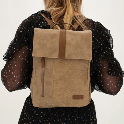 BRUNETE 8 litrů Taupe, batoh Beagles, polyuretan