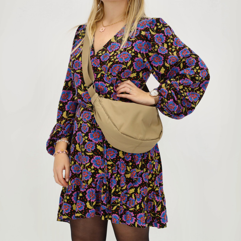 CALVIA Moonbag Taupe, crossbody kabelka  Beagles