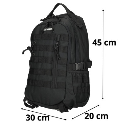 ARIZONA 45x30x20cm, 15", black, batoh Enrico Benetti