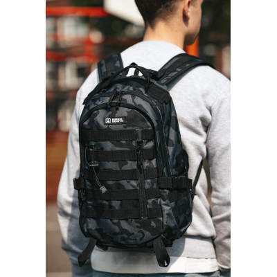 ARIZONA 45x30x20cm, 15", black camouflage, batoh Enrico Benetti