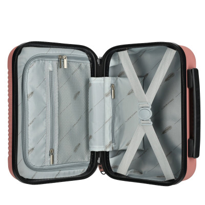 kosmetický kufřík 30x22x16cm, Louisville, old pink, Enrico Benetti