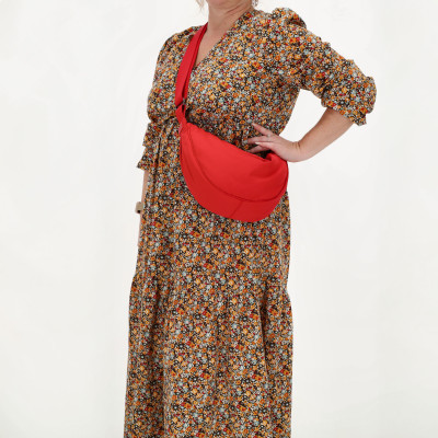 CALVIA Moonbag RED, crossbody kabelka Beagles