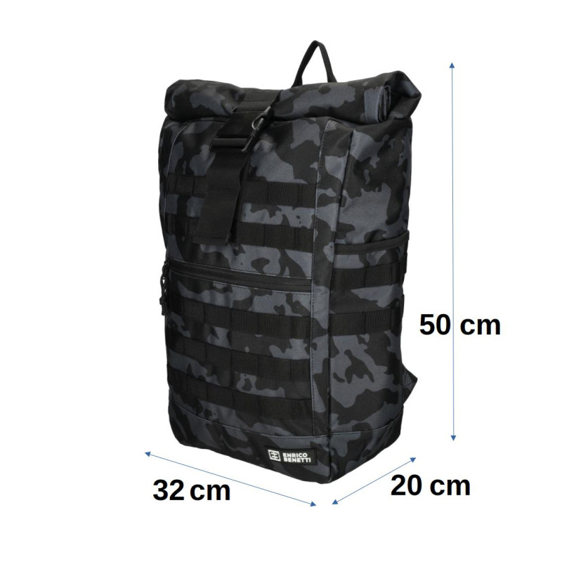 ARIZONA  17", 33 litrů, camouflage black, batoh Enrico Benetti